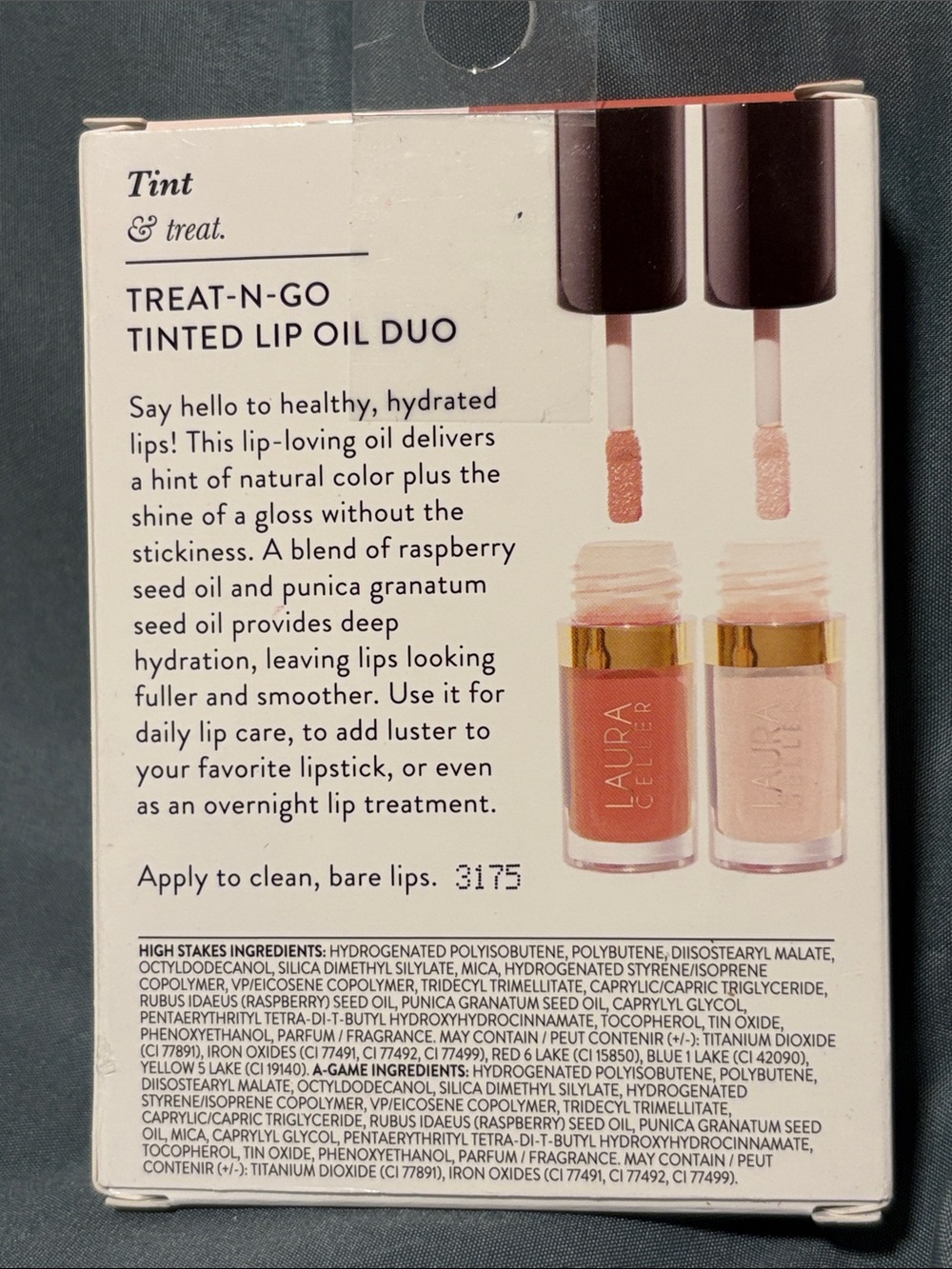 NIB Laura Gellar Treat-N-Go Tinted Lip Oil Duo - Picture 2 of 3